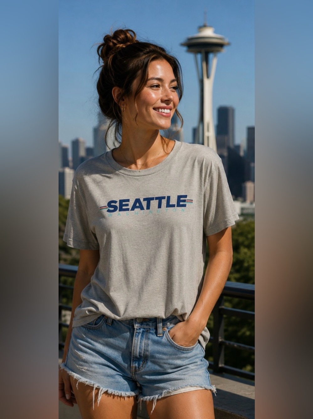Smart Blanks Seattle, Washington T-Shirt-EUC